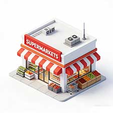 supermarkets