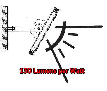 130lm/w led flood light