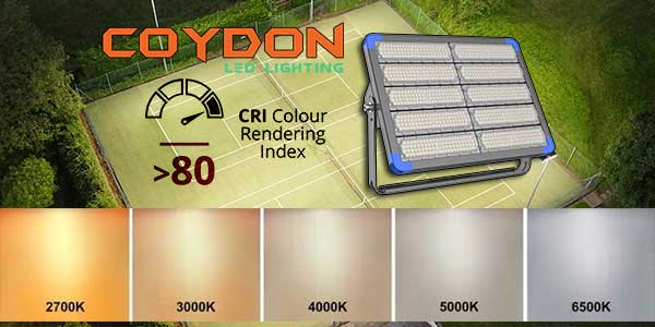 led flood light cri80 and color temperature