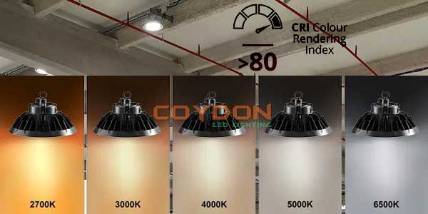 ufo led high bay light cri80 and color temperature